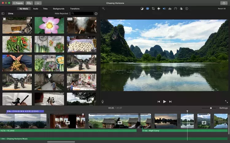 بهترین نرم افزار ویرایش ویدیو برای مک: iMovie