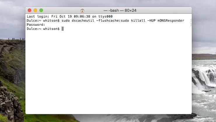 پاک کردن کش DNS در مک 