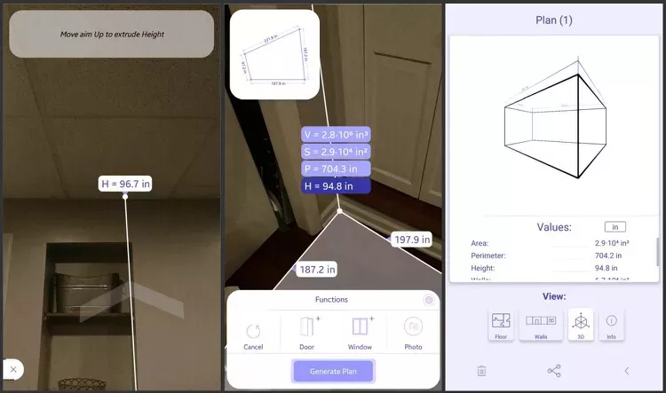 ایجاد پلان‌های سه بعدی توسط ARPlan 3D