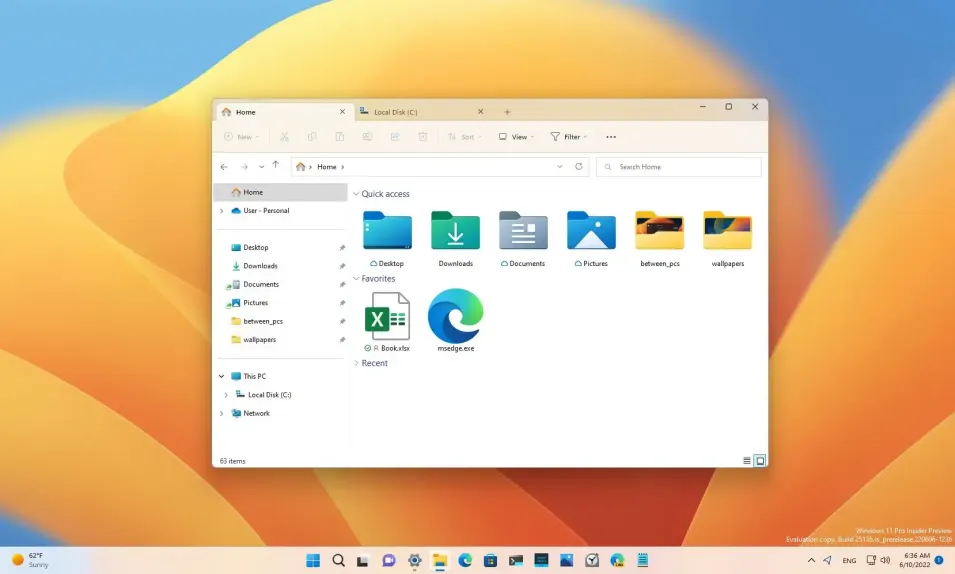 چگونگی فعال کردن تب‌ها برای File Explorer در ویندوز 11