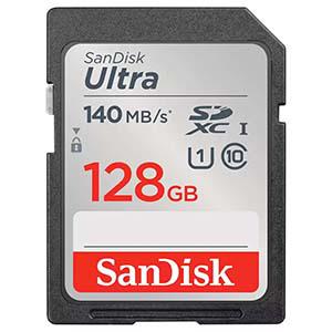 کارت حافظه SD سندیسک مدل Ultra ظرفیت 128 گیگابایت 